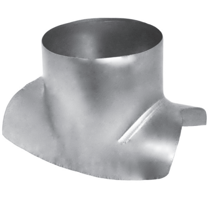 Zadelstuk op buis Ø 355mm met 90º aftakking Ø 355mm