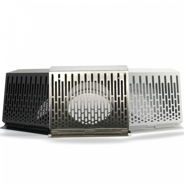 Whisper Luxe Design Gevelkap 100mm - AFVOER - GRAFIETGRIJS