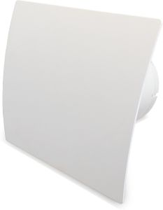 Pro-Design badkamer/toilet ventilator - TREKKOORD (KW125W) - Ø 125mm - kunststof - wit